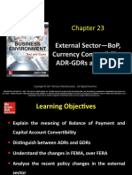 External Sector-Bop, Currency Convertibility, Adr-Gdrs and Fema
