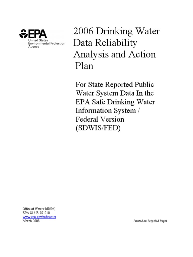 2006 Data Reliability Analysis and Action Plan FINAL | PDF | Sampling ...