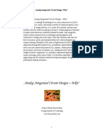 Analog Integrated Circuit Design - Why?