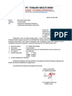 Kop Surat Pt. Torang Multi Indo-Pengajuan P2K3