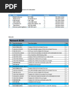 Network and Computing Device BOM