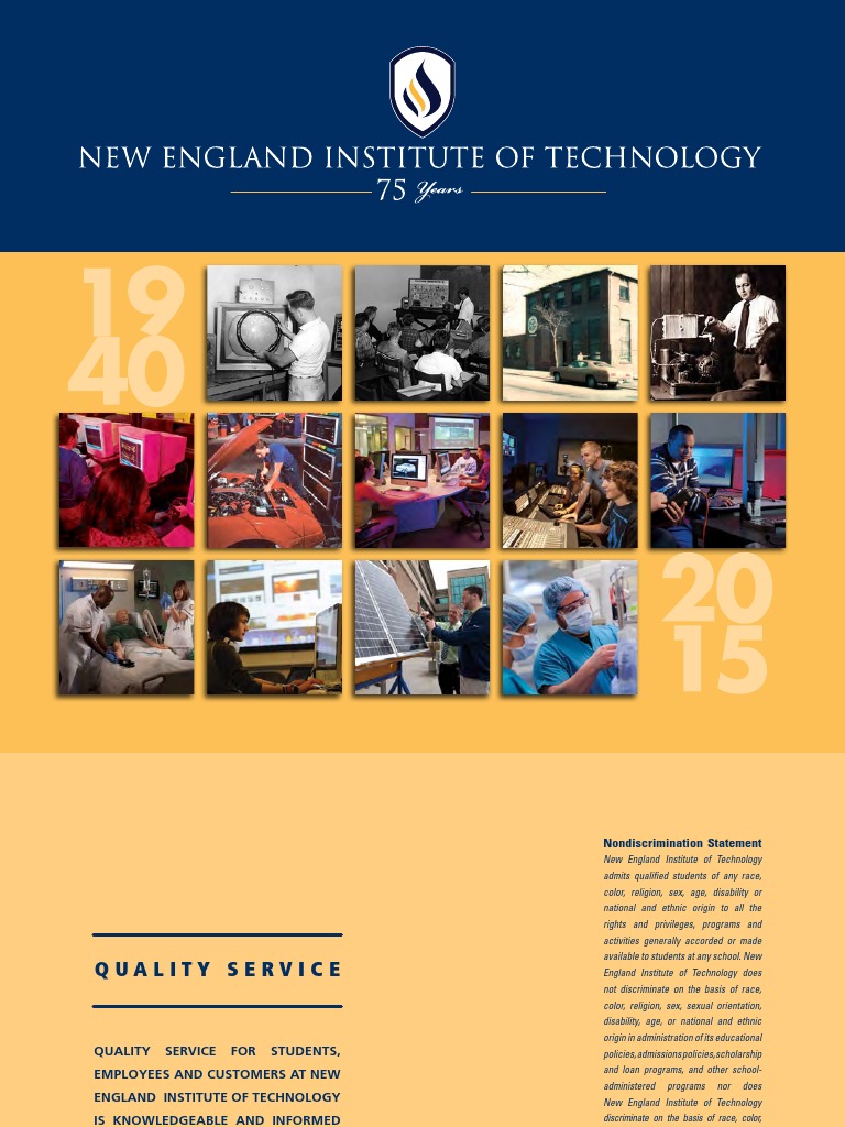 20152016 NEIT Catalog PDF University And College Admission