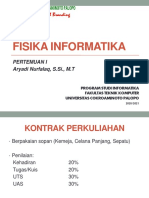 Pertemuan I Fisika