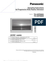 Operating Instructions Digital Progressive Wide Plasma Television