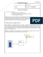 Types of PV System