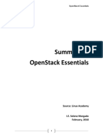 Summary of Openstack Essentials: Source: Linux Academy