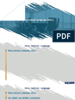 Data Control Language (DCL)