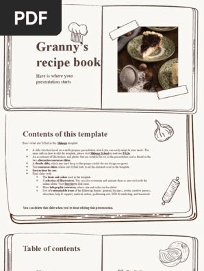 Granny's Recipe Book by Slidesgo