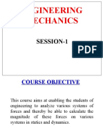 Engineering Mechanics: Session-1