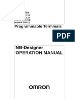NB-Designer Operation Manual: Programmable Terminals