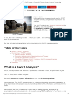 How To Use A SWOT Analysis A Perfect SWOT Analysis Example