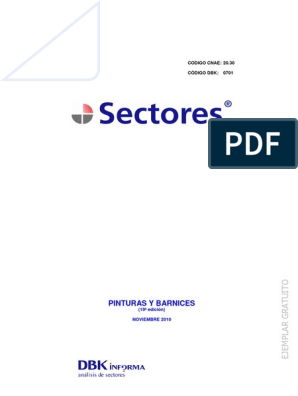 Análisis Sectorial Pinturas y Barnices (DBK, 2009), PDF, Propiedad  intelectual