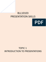 Presentation Skills Introduction