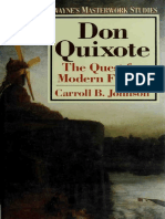 Carroll B. Johnson - Don Quixote The Quest For Modern Fiction 1990 .