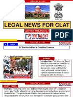 Legal News For Clat: September 2018, Module 2