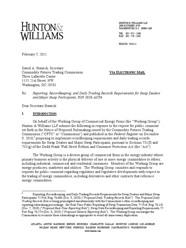 Reporting, Recordkeeping, and Daily Trading Records Requirements For