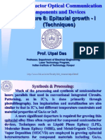 Lecture 8: Epitaxial Growth - I (Techniques) : Semiconductor Optical Communication Components and Devices