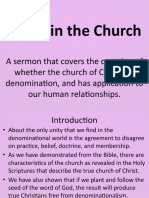 Unity in The Church