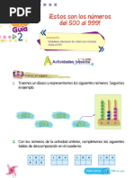 Actividades de Números hasta 999 para 2do Grado | PDF | Enseñanza de ...