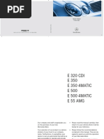 w211 e Class Users Manual 2006