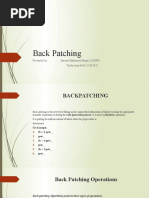 Back Patching CC Presentation