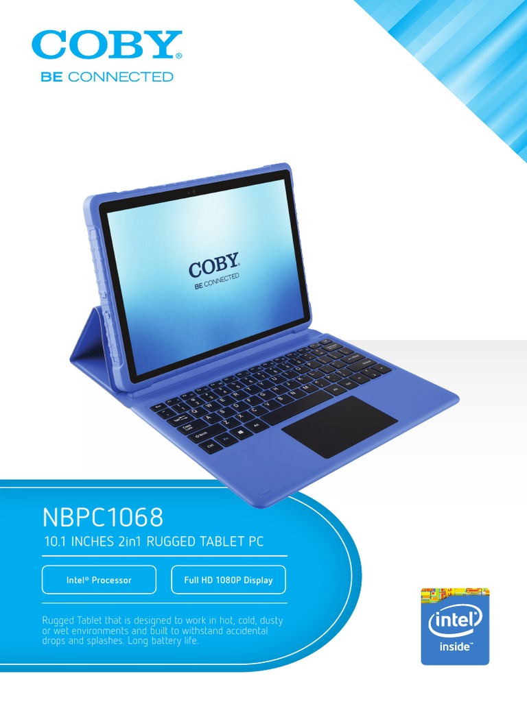 Coby NBPC1068 10,1 Inches Tablet PC Datasheet | PDF | Tablet Computer ...