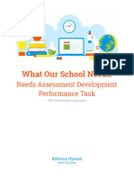 Keystone Assignment - Needs Assessment