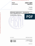 NBR15575 - Parte 5 Requisitos Para Os Sistemas de Coberturas