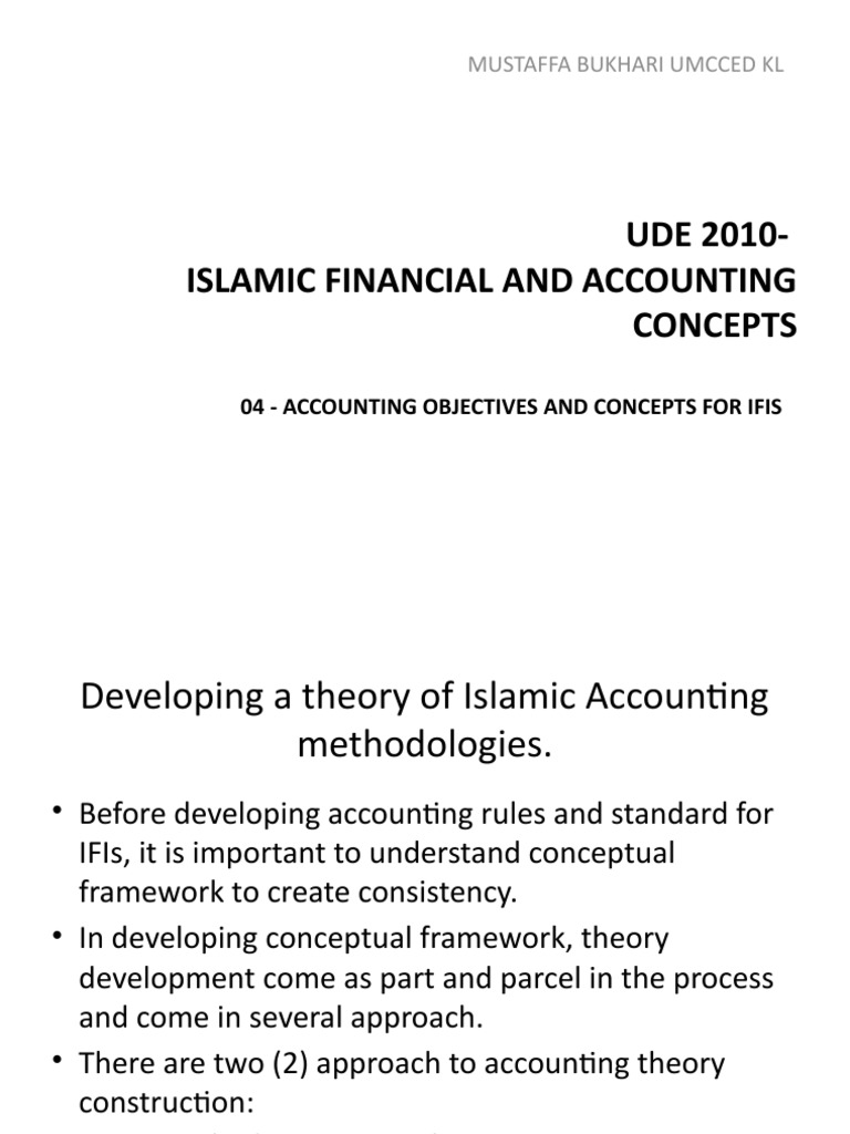 Islamic Accounting Framework for IFIs | PDF | Financial Statement ...