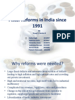 Fiscal Reforms in India Since 1991-Group 5-Sec B