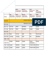 Horario Curso