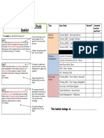 Revision Booklet - Case Studies 2016 - 17