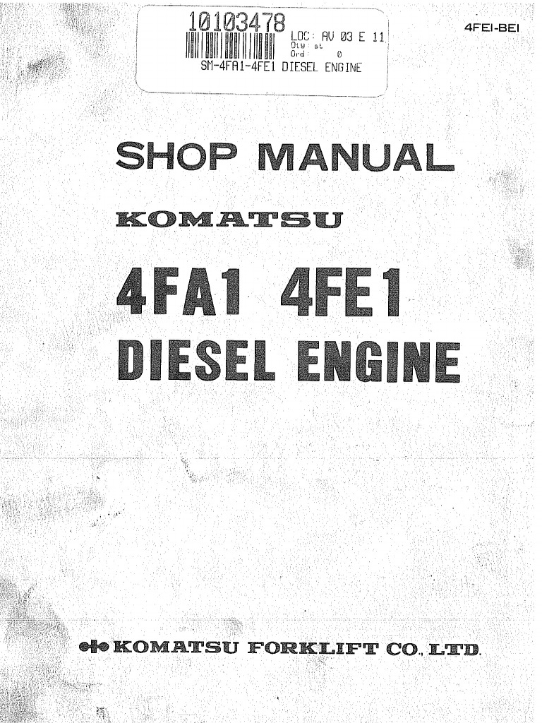 4fa1 4fe1 Diesel Engine | PDF