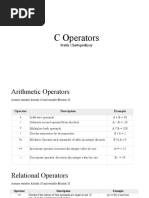 C Operations