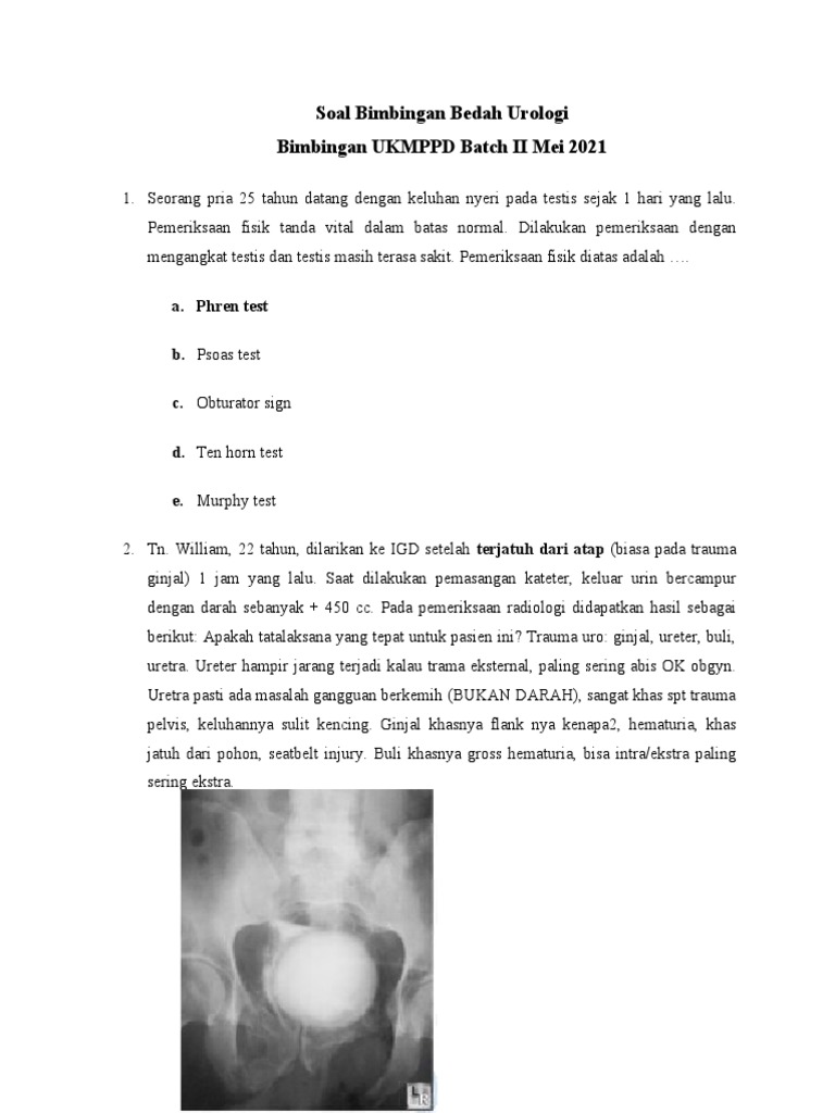 Phren Test Negatif dalam Bedah Urologi | PDF | Sains & Matematika