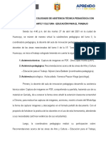 Acta de Trabajo Colegiado de Las Áreas de Arte y Cultura - Ept Semana 9