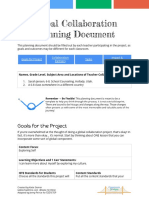 Global Collaboration Planning Document