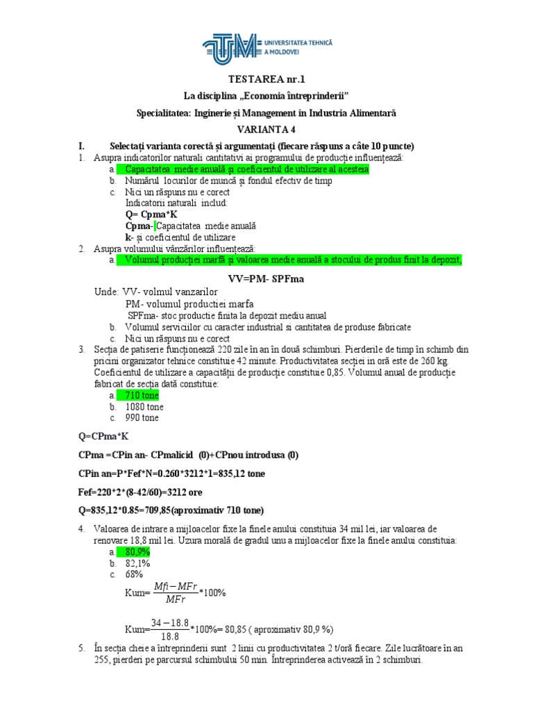 Varianta 4 | PDF