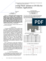 A Compact Microstrip Patch Antenna at 28 GHZ For 5G Wireless Applications