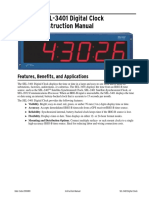 SEL-3401 Digital Clock Instruction Manual: Features, Benefits, and Applications