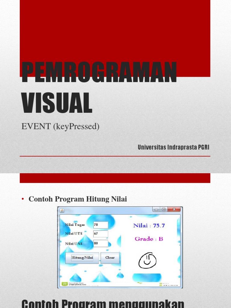 Contoh Program Event keyPressed Python | PDF | Karier & Perkembangan ...