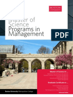 Master of Science: Programs in Management