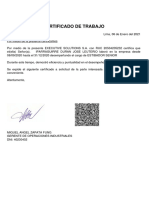 Certificado de Trabajo