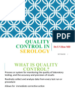 Quality Control In: Serology