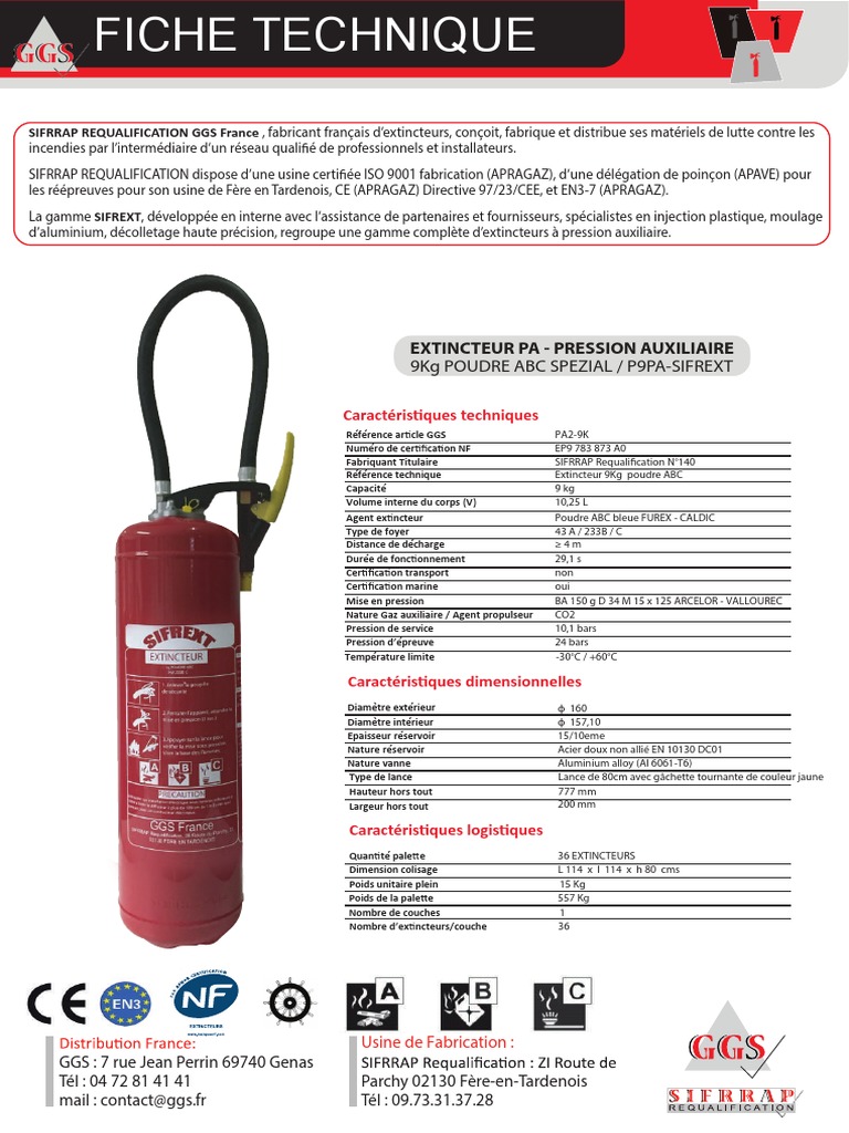 Support Extincteur 6 Kg | Acier Zingué | Double Sécurité Crochet + Fermeture | Pour Camion, 4x4, Maison
