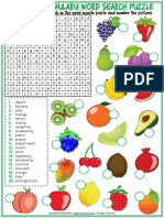 Vocabulario Frutas Lunes