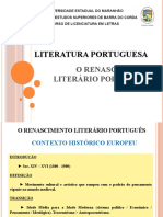 Tema 1 o Renascimento Literário Português Definitivo