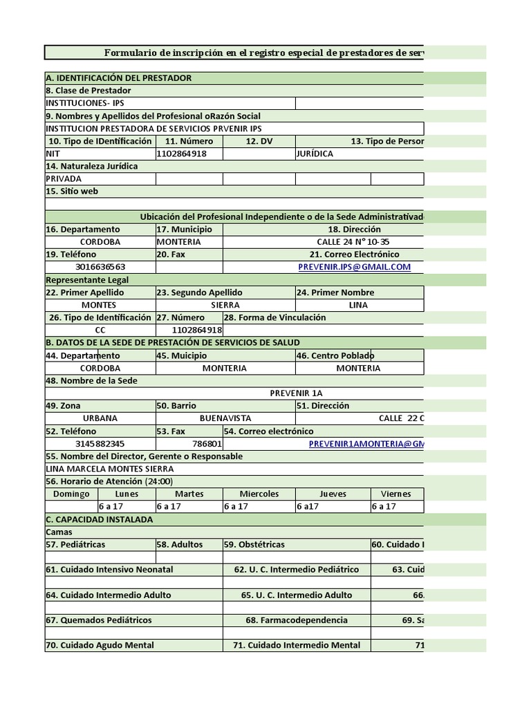 Formato de Registro Reps Prevenir | PDF | Medicina | Cuidado de la salud