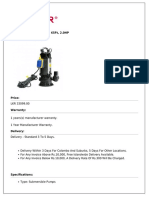 Singer Submersible Pump 65Ft, 2.0HP