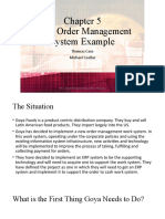 Goya Order Management System Example: Thomas Case Michael Cuellar